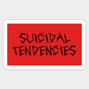 Suicidal red tendencies Sticker